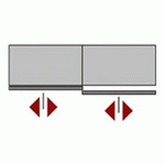 Top Line 22 top door-runner set 2-door (29 mm)