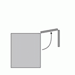 Folding-flap fitting