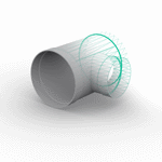 HoKa 90° branch outlet with sockets