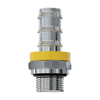 Straight male thread for push-lock hose adaptor