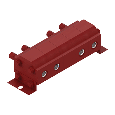 Rotary gear flow dividers