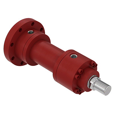 Hydraulic cylinder, double acting, H250 CO serie. Circular cylinder ISO seals, ISO 6022/DIN 24333 standard. Operating pressure 250 bar. Bore 50 to 320 mm. Iso seals. Strokes on request