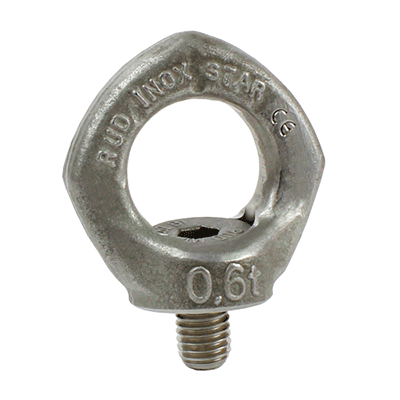 Hoist ring male swivelling stainless steel