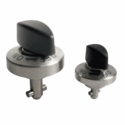 Verrou quart de tour pour bridage - bouton plastique ou Inox