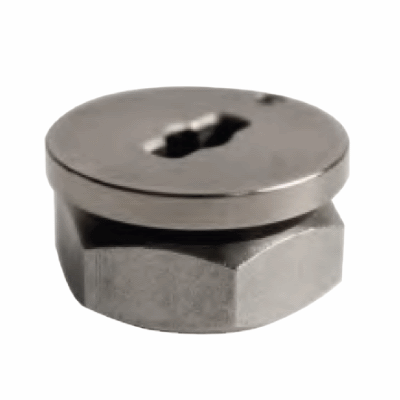 Verrou quart de tour - Plaque de bridage - Montage en applique