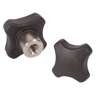 Bouton croisillon en plastique détectable