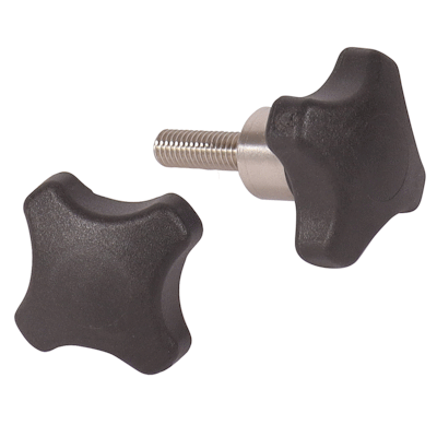 Bouton croisillon en plastique détectable