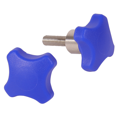 Bouton croisillon en plastique détectable