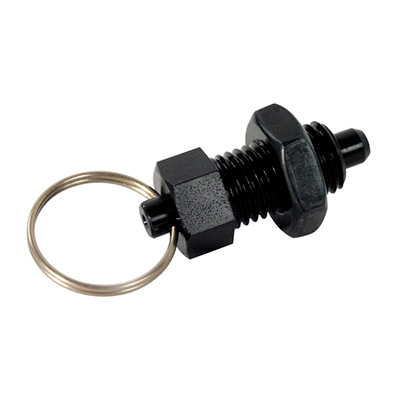 Ring operated locking bolt - Pull ring to unlock