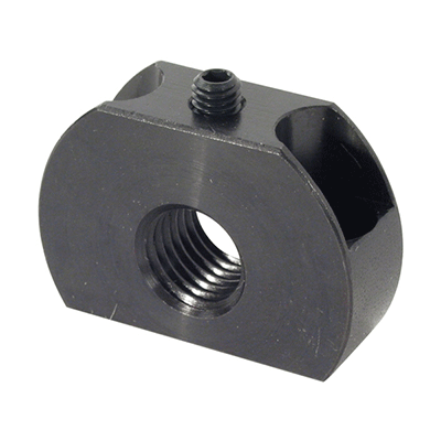 Locating bolt support bracket - Mounting holes at 90° to index bolt - Simplified drawing
