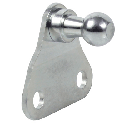 Surface mounting plate - for ball joint - Stainless steel - Simplified view