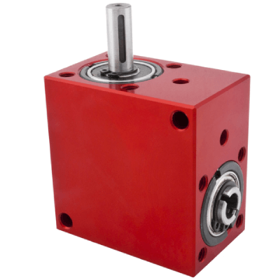 Right angled gearbox, bored shafts - Torque up to 30Nm