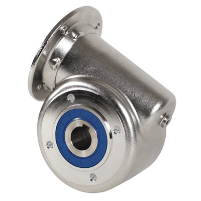 Stainless steel worm and wheel gearbox - Torque up to 47 Nm