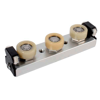 3 wheels carriage Utilitrak - Polymer covered flat wheels