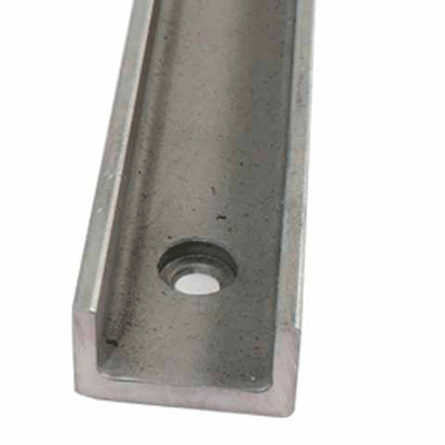 Utilitrak V rail for flat wheel - In steel
