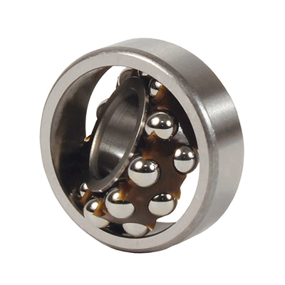 Self-aligning radial ball bearing