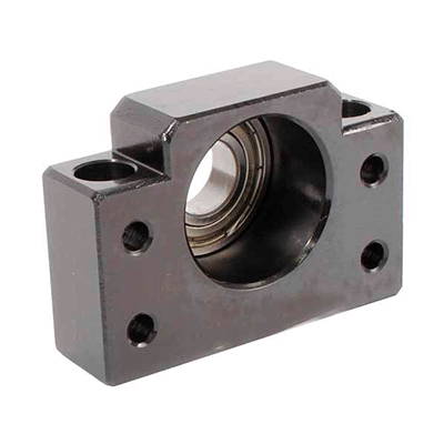 Bearing housing for miniature ballscrew - Supported end. Simplified view