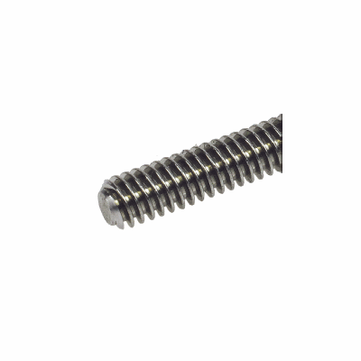 304 stainless steel high helix leadscrew - Travel of up to 40mm per rotation