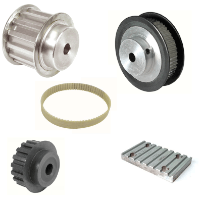 Positioning pulleys and belts