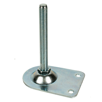 Articulated pressed steel feet Ø110 - Maximum load 30,000N