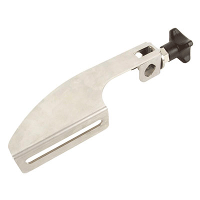 Universal adjustable bracket - Guide support - Stainless steel. Simplified drawing