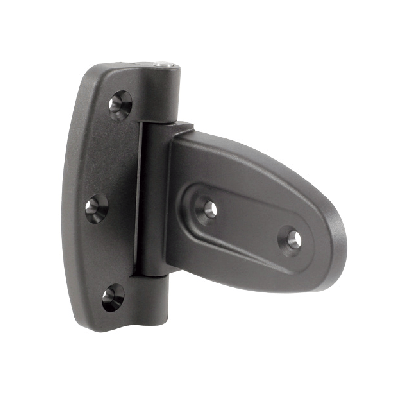 Heavy duty plastic hinge, opens 180° - Polyamide