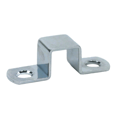 Catch-plate for latch - Chromed brass. Simplified drawing