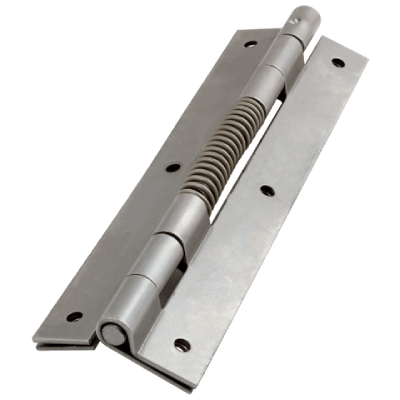 Spring hinges for welding/screw mounting - Resets automatically. Simplified view