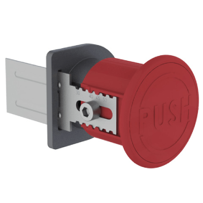 Emergency release button - For use with profile locks