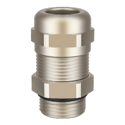 langes Gewinde, mit metallisiertem Klemmkäfig, Messing