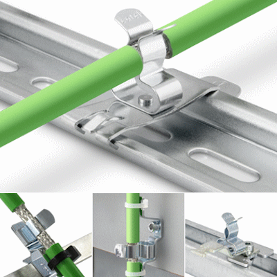 EMC cable shield clamps