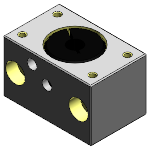 Lead screw support with ball bearings