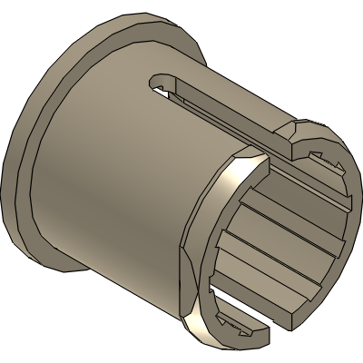 Solid plastic bearings