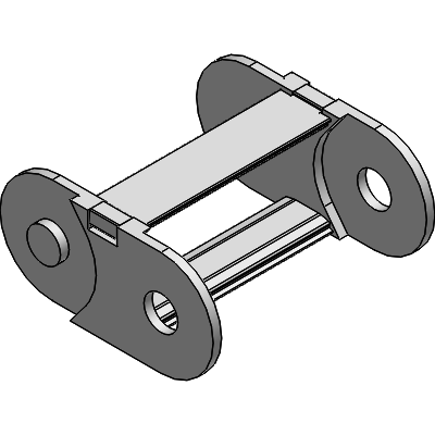 Crossbars openable along the outer radius, from both sides