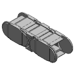 Fully enclosed (lids openable along the outer radius, from one side)