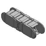 Fully enclosed (lids openable along the outer radius, from one side)