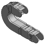 Fully enclosed (lids openable along the outer radius, from one side)