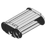 Fully enclosed (lids openable along the outer radius, from one side)