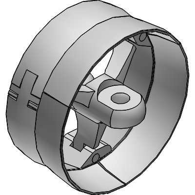 Enclosed design with snap-lock mechanism
