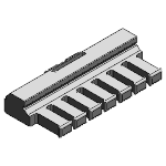 Option 2: Tiewrap plates with clip-on connection for the C-profile