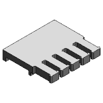 Option 3: Clip-on tiewrap plates for opening or fixed crossbars