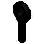High temperature rod ends with male thread, right-hand thread