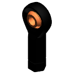 Rod end bearing with female thread with hexagonal housing, right-hand thread, 2nd generation