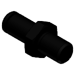 Fitting screw with circlip, right-hand thread