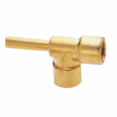 Side Stem Tee Connector, Female O/D tube to O/D tube stem