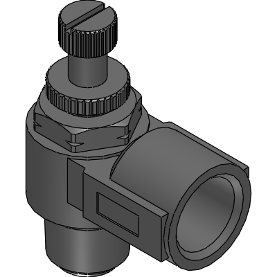 Elbow flow control NPT thread to NPT thread