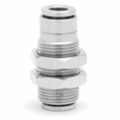 Bulkhead connector, O/D tube to O/D tube