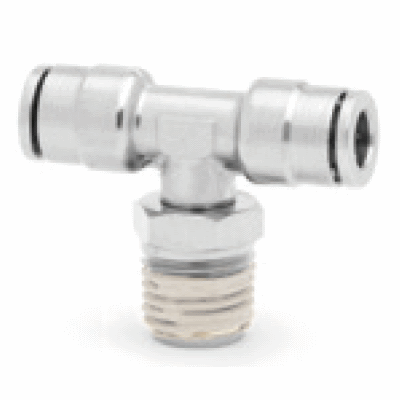 Swivel male centre, tee O/D tube to male NPTF thread