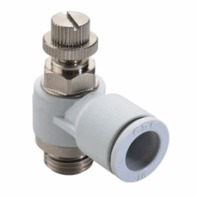 Elbow flow regulator - BSP parallel