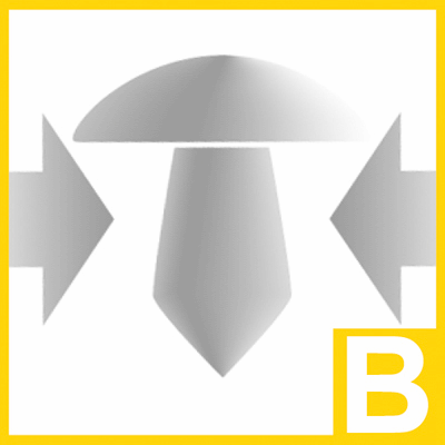 B - Fixing of mouldings, coverings and protective strips